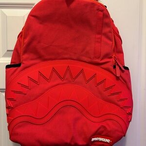 SOLD OUT Sprayground Red Ghost Rubber Shark Backpack NWT